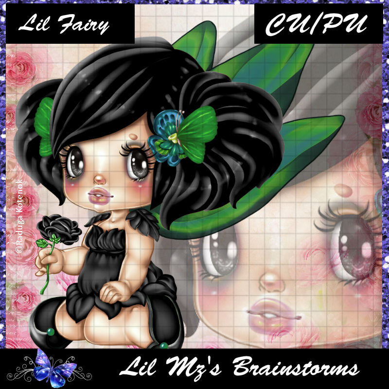 LMB Lil Fairy Black Green CU