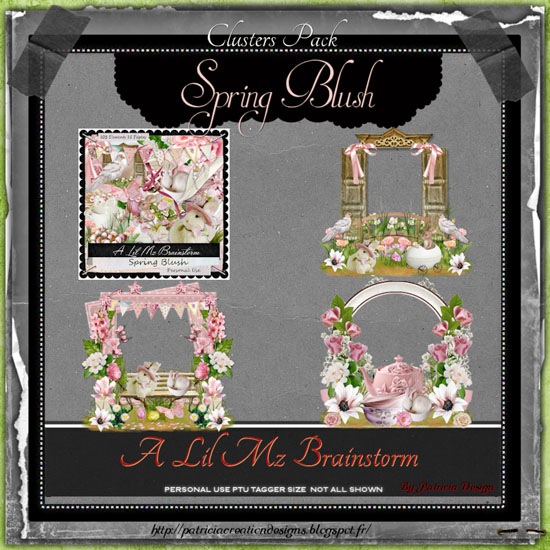 LMB Spring Blush Clusters PU - Click Image to Close