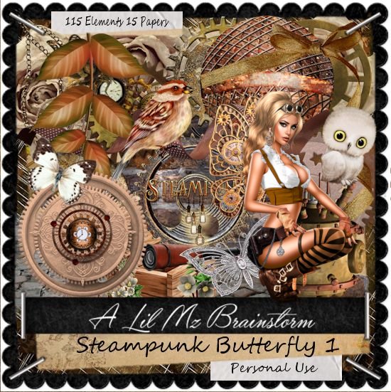 LMB Steampunk Butterfly 1 PU