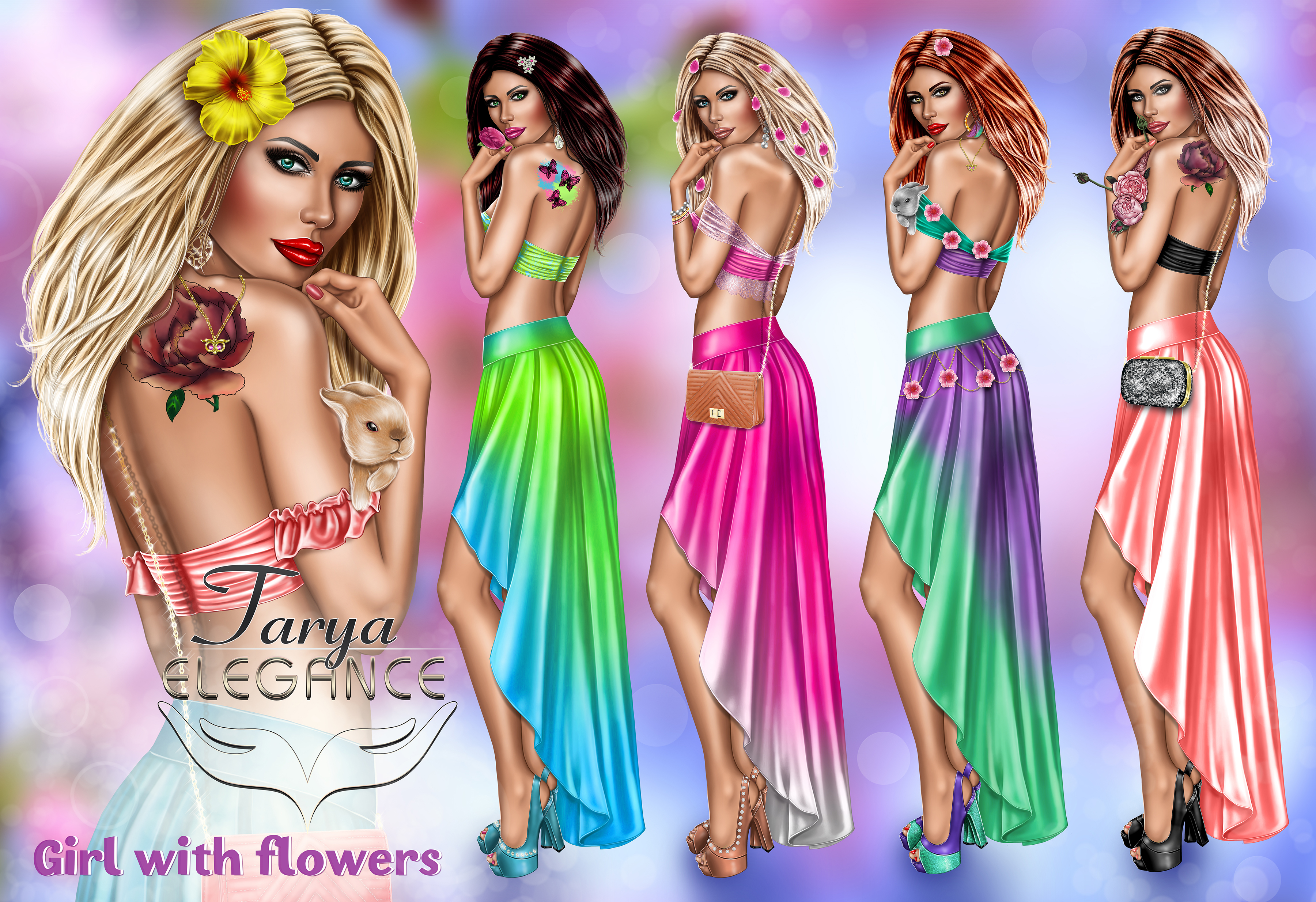 LMB Elegance-Tarya Girl With Flowers R4R
